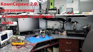 КомпСервис 2.0, разграничение клиентской и рабочей зоны