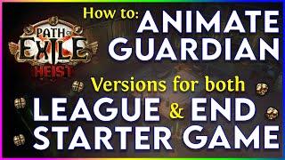 Animate Guardian: How to Set Up - League Starter and End Game Versions!