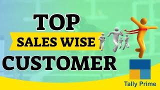 Sales wise top customer list TALLY PRIME