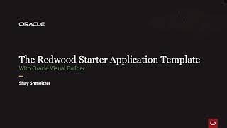 Creating Redwood Applications in Oracle Visual Builder