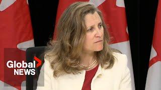 Canada foreign interference: Freeland mum on why MPs not named in NSICOP report