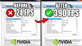 NVIDIA CONTROL PANEL - Best Settings for FPS & Performance in 2023! ️