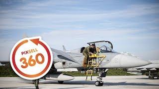 360 VIDEO: Saab JAS 39 Gripen na Plesu