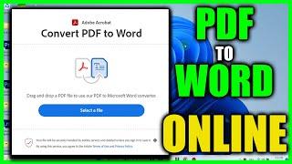 Pdf to word converter online - Adobe Online PDF Converter