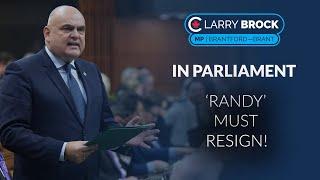 "Randy' Must Resign