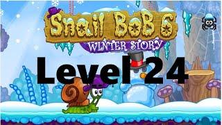 Snail Bob 6: Winter Story - Walkthrough Level 24