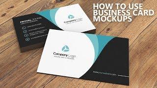 How to use Business Card Mockup in Photoshop