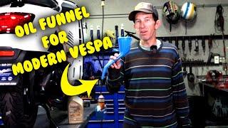 Scooterwest Exclusive Oil Funnel for New Vespa Scooters