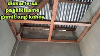 Plain Ceiling gamit ang kahoy at plywood |Maynard Collado