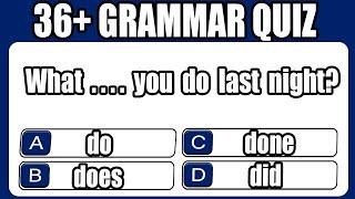English Grammar Quiz | 36+ English Grammar Questions #challenge 5