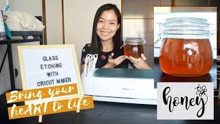 GLASS ETCHING with CRICUT MAKER | EASY Tutorial