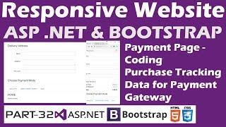 Responsive Website-ASP.NET&Bootstrap-Part 32-Online Shopping Site-Payment Page-Purchase Tracking