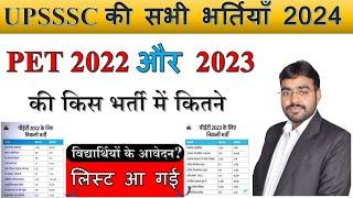 UPSSSC Pet 2023 vacancy total form fill up | upsssc latest news | upsssc latest Update today | pet