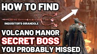 How to Find the SECRET BOSS in VOLCANO MANOR - Elden Ring - YOU PROBABLY MISSED THIS ONE #eldenring