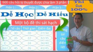 600 câu hỏi lý thuyết lái xe ô tô ( Phần chữ câu 1 - câu 50 ) - Thầy Tâm