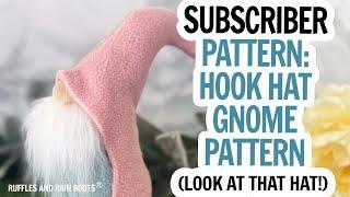 Hook Hat Gnome Pattern / Free Gnome Pattern for Newsletter Subscribers / DIY Gnomes