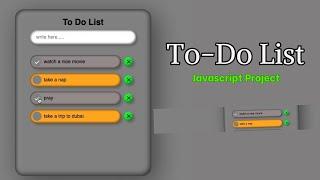 Create a To-Do List App using HTML | CSS | JAVASCRIPT