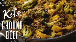 Keto Ground Beef with Broccoli & Zucchini Stir Fry | Keto Recipe | Headbanger's Kitchen