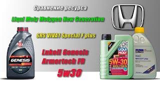 Lukoil Genesis Armortech FD 5w30 (отработка из Honda, 4 955 км.,  183 моточаса, бензин).