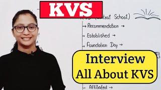 KVS PRT TGT PGT Interview All Basic Questions Based on KVS Organization | KVS PRT TGT PGT Interview