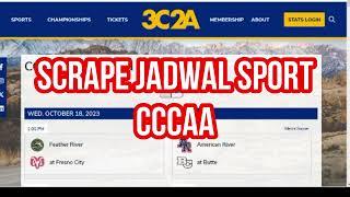 DEMO TOOLS IMACROS SCRAPE JADWAL SPORT CCCAA