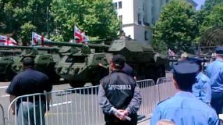 Independence day of Georgia,army parade in Tbilisi 2010 Грузия, военный Парад 2010