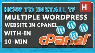 how to install multiple wordpress website in  cpanel | cpanel tutorials in hindi Ep#04