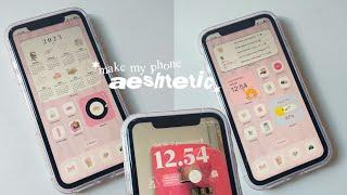 ˚ʚ customize iphone 11: aesthetic pink homescreen, lockscreen, widget, icons