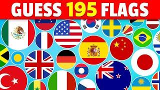 Guess All 195 FLAGS Of The World  Ultimate Flag Quiz