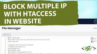 How to Block Multiple IP Addresses using Htaccess in Website