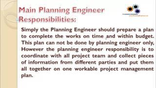 L1 Introduction to Planning Engineer Job Role