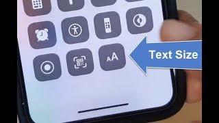 iOS 13: How to Add Text Size to Control Center | iPhone 11 Pro