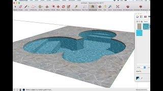 How to make a pool in SketchUp (3D modeling for everyone).