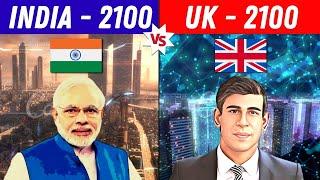 India 2100 vs UK 2100 - Comparison | UK vs India - Economy Comparison