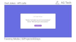 How to make Basic API Calls using Fetch | Day 10 | HTML CSS JS | 50Projects50Days