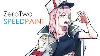 [Speedpaint] Zero Two [Darling in the Franxx]