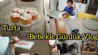 SESSİZ VLOGBEBEKLE PRATİK GÜNLÜK TEMİZLİK/Hiç Bu Kadar Kolay Turta Görmediniz#asmr#cleaning