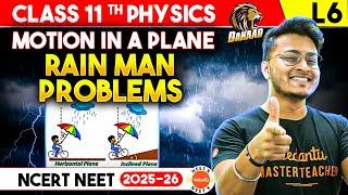 Rain Man Problems NEET | Motion in A Plane - NEET Questions Physics | Kinematics 2d