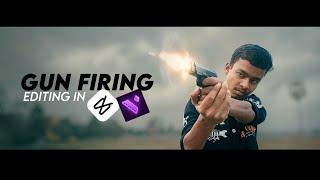 Gun Firing Editing in Capcut and motion ninja | Video editing tutorial in Hindi |