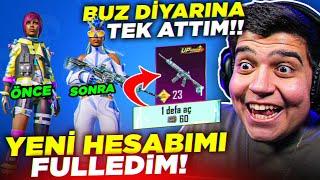 24 SAATTE KASTIĞIM HESABIMI FULLEDİM  (60 UC'YE BUZ DİYARI ÇIKARTTIM] | PUBG Mobile