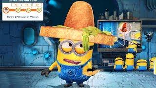 Despicable Me 2 - Minion Rush : Tortilla Chip Hat Minion Vs All Bosses ! Fun Games