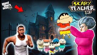 Franklin and Shinchan and his Friends Fight With Scary Teacher 3D For Save Avengers in GTA V (Hindi)