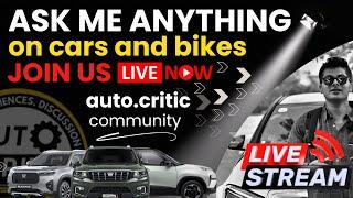 Q&A Live Session Live | Cars and Bikes  #Autocritic