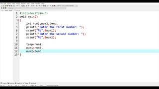 C Program to Swap Two Integers Using Temporary Variables||Coding Guide for Beginners|| #programming