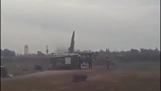 Syrian Army Using a Short Range Tactical Ballistic Missile OTR-21 Tochka Against Rebels in Al Bab