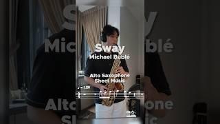 Sway Michael Bublé Alto Sax Sheet Music  #sway #michaelbublé #saxophone