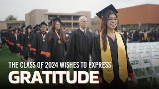 Why Gratitude is Top of Mind for the Class of 2024