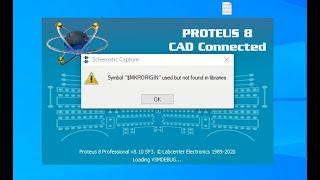 Symbol MKRORIGIN used but not found in the libraries || Proteus Error!!