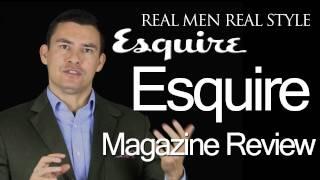 Esquire Men's Magazine Video Review - Why a Man Should Subscribe