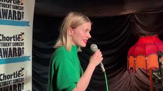 Hannah Etheridge at the first London heat of the Chortle Student Comedy Award 2024